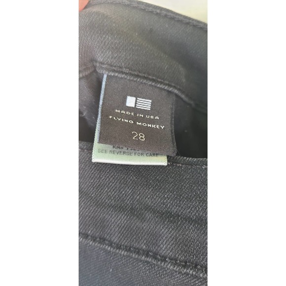 Flying Monkey 2 Tone Zipper Side Jeans Size 28 - Picture 14 of 15